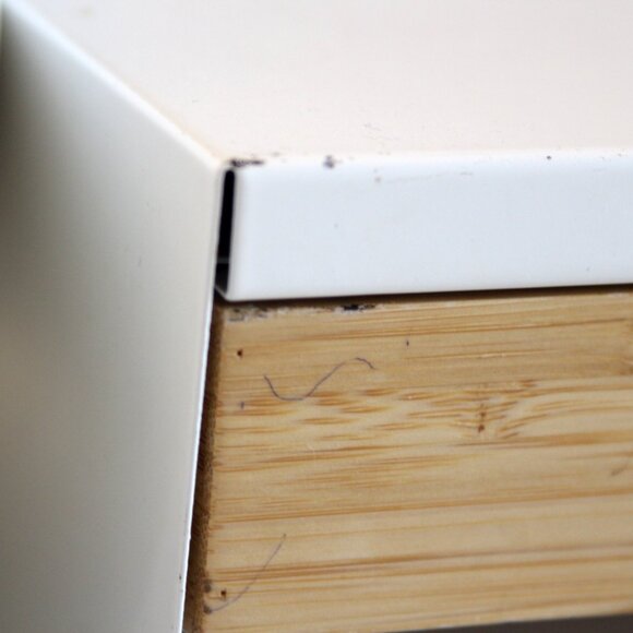 Ikea‎ ELLOVEN Monitor Stand with Drawer Steel/Bamboo White 504.747.70 - Picture 7 of 10